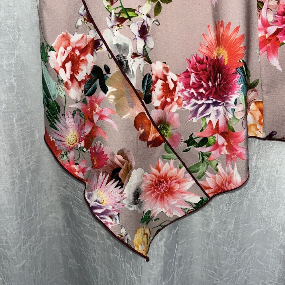 ZARA WOMEN'S FLORAL TOP BLOUSE SIZE XS NWT - Picture 4 of 6